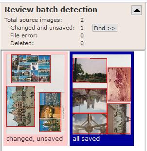 review batch of mass detected photos