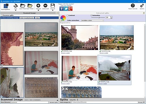 Scan Multiple Photos at once and Automatically Software